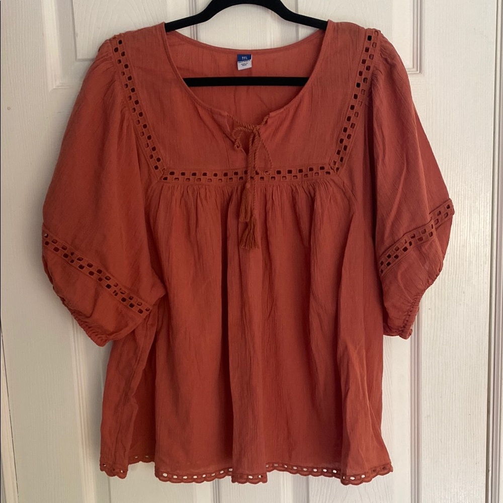 Old Navy Women's Blouse in Terracotta
